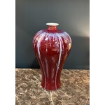 Tozai Weeping Oxblood Flambe Glaze Vase