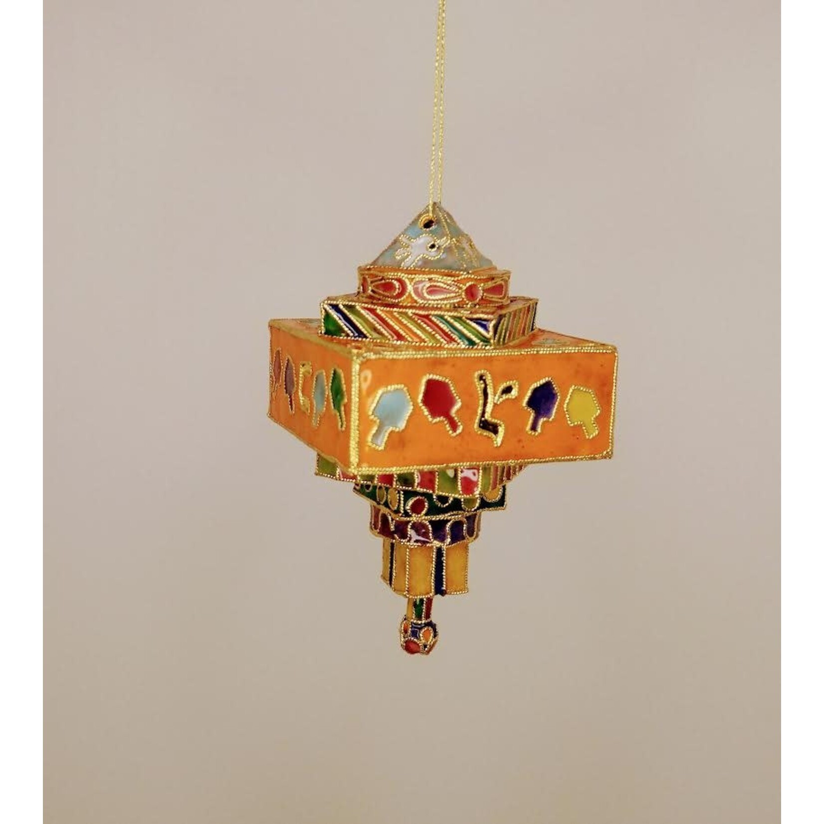 Carole Stupell LTD Vintage Enameled Art Dreidel Ornament
