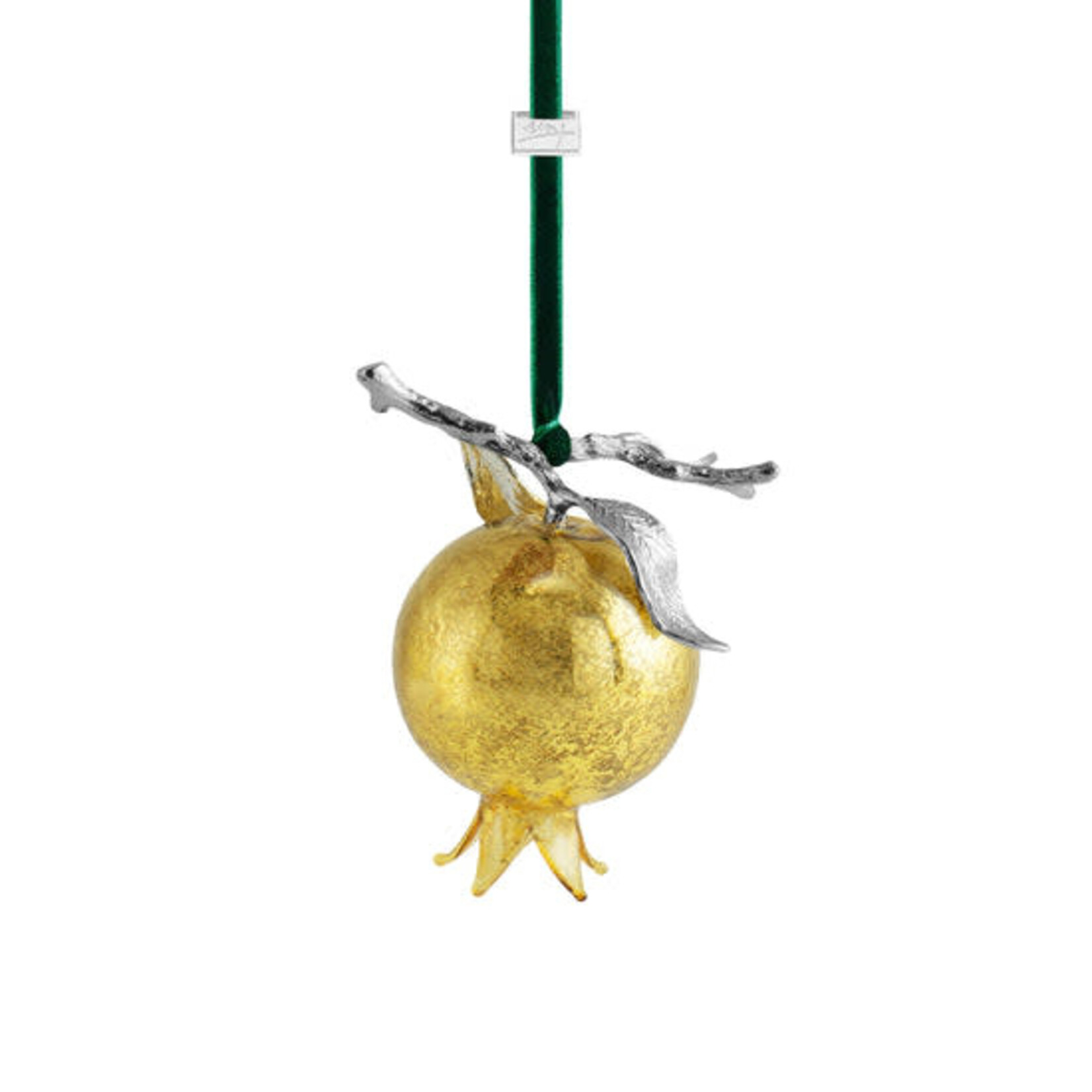 Michael Aram Pomegranate Glass Ornament Gold