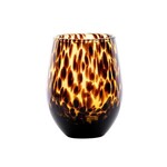 Juliska Puro Stemless Wine Glass Tortoiseshell