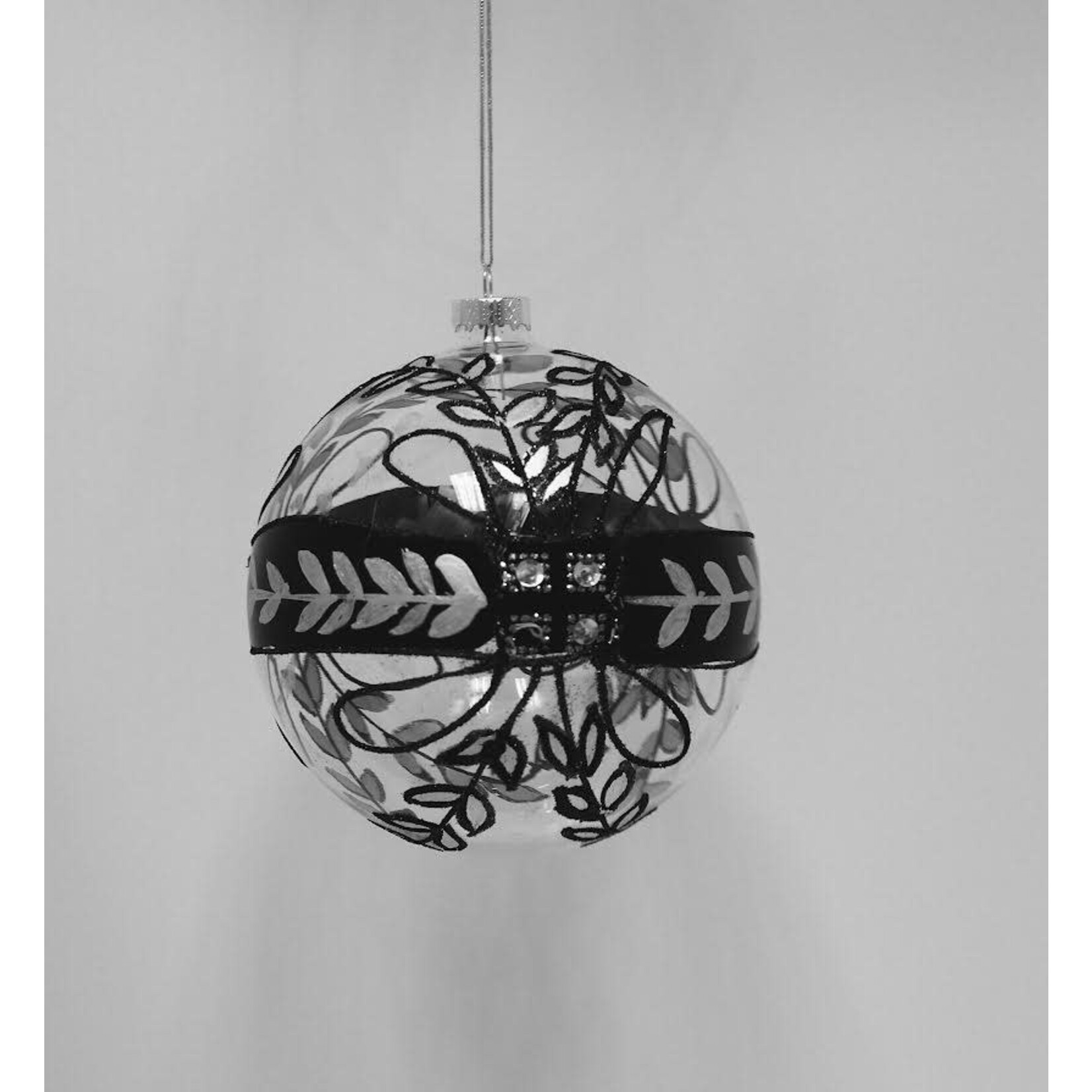 Jim Marvin Enterprises Antique Jewel Glass Ball Christmas Ornament