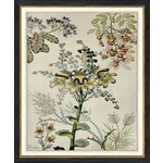 Trowbridge Gallery Vintage Japanese Flowers Framed Artwork