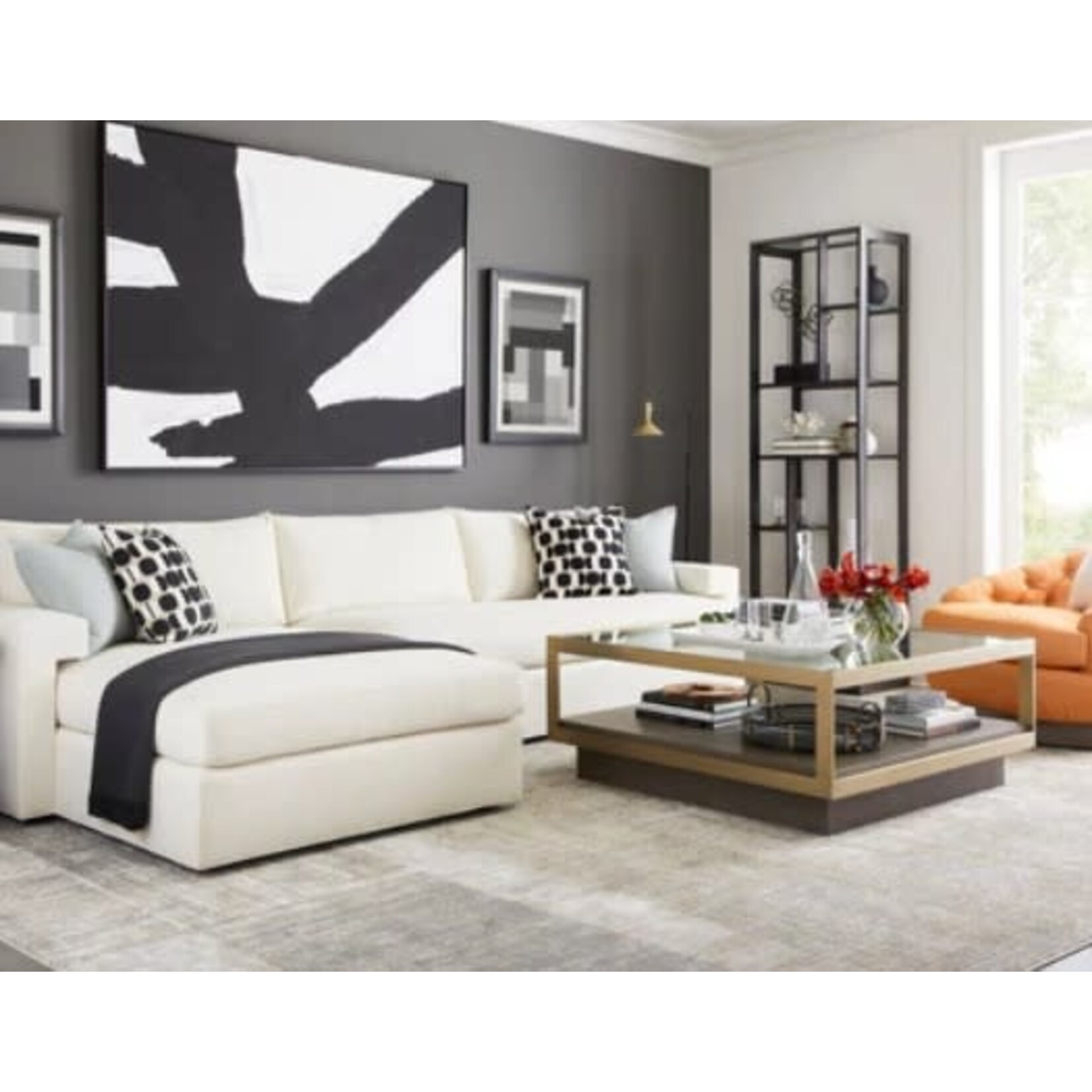 Vanguard Furniture Pengrove  Black Textured Metal Etagere