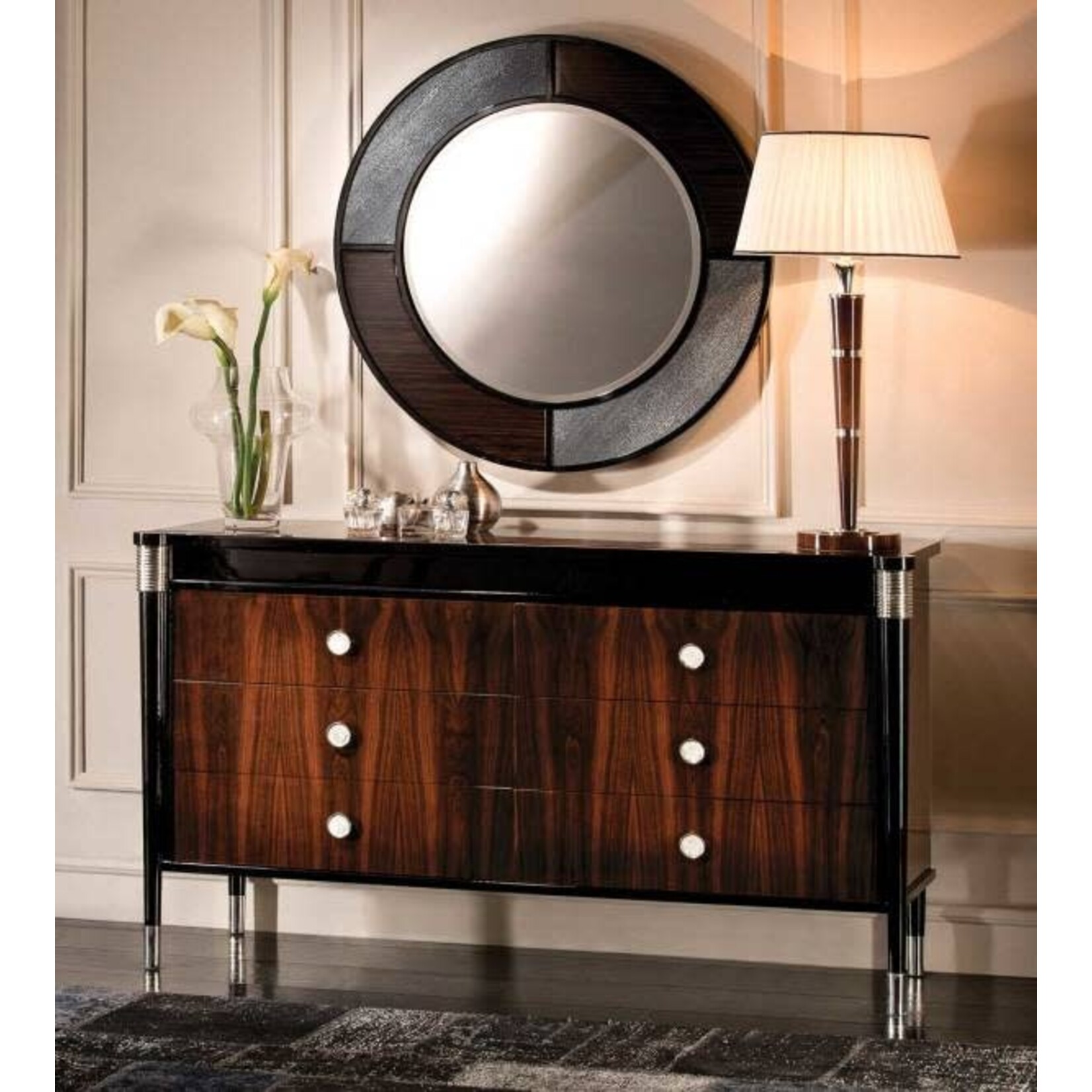 David Michael Bohemian Rosewood Mirror