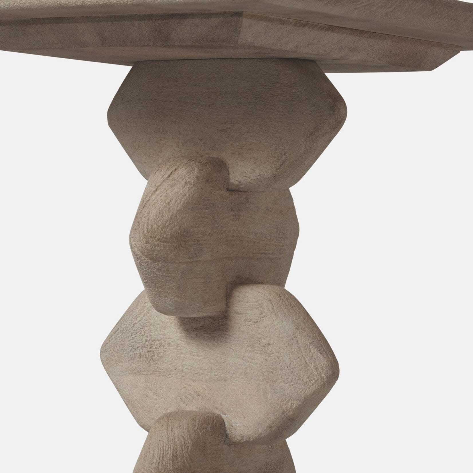 Made Goods Kordelle Accent Table Light Grey Wood