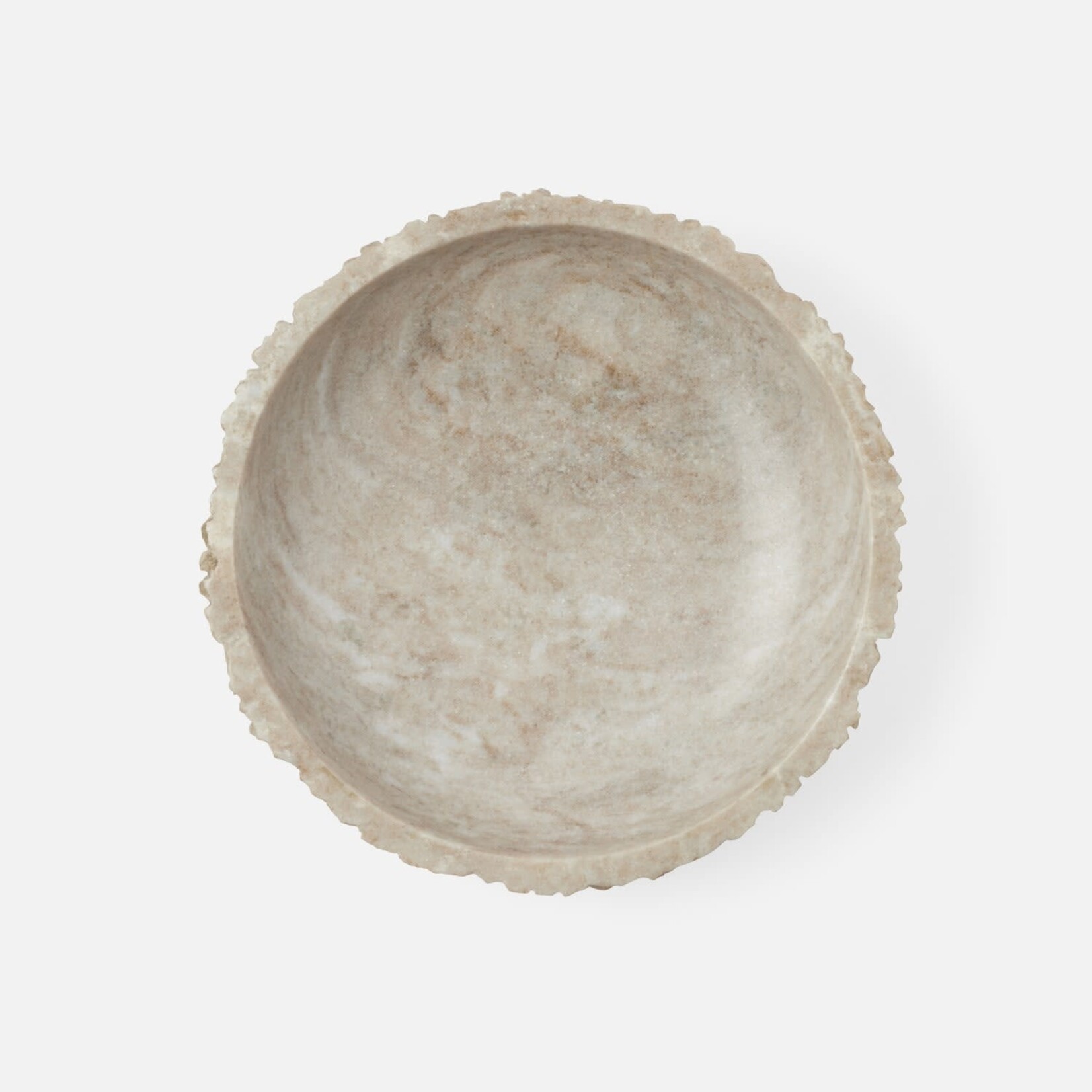 Made Goods Zakai Bowl Large Beige Marble