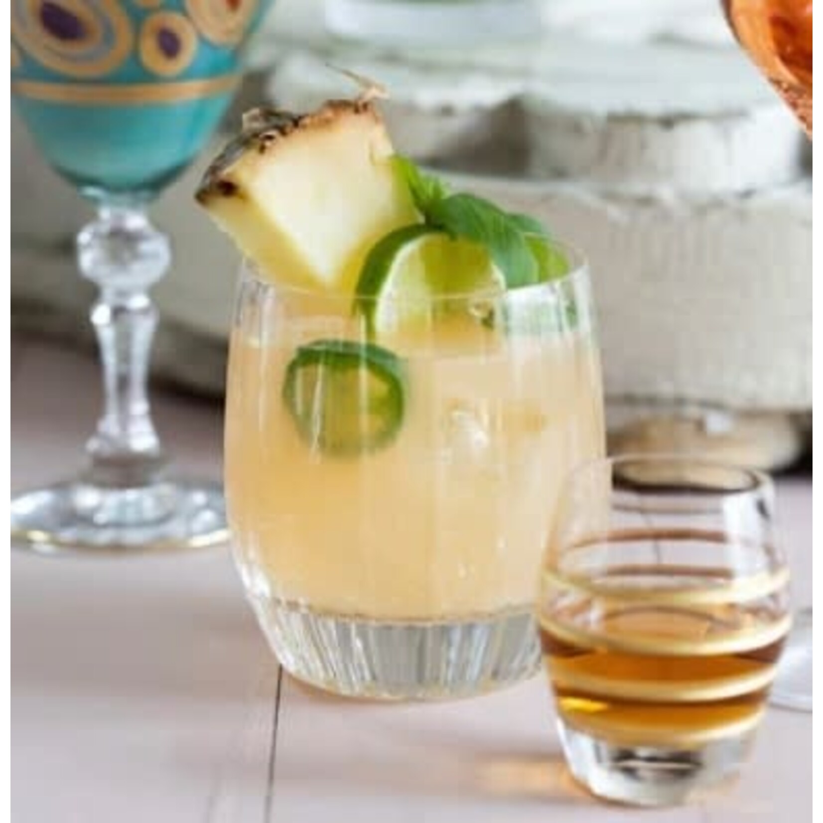 Vietri Natalia Double Old Fashioned Glass