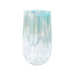 Vietri Nuvola Light Blue and White High Ball Glass