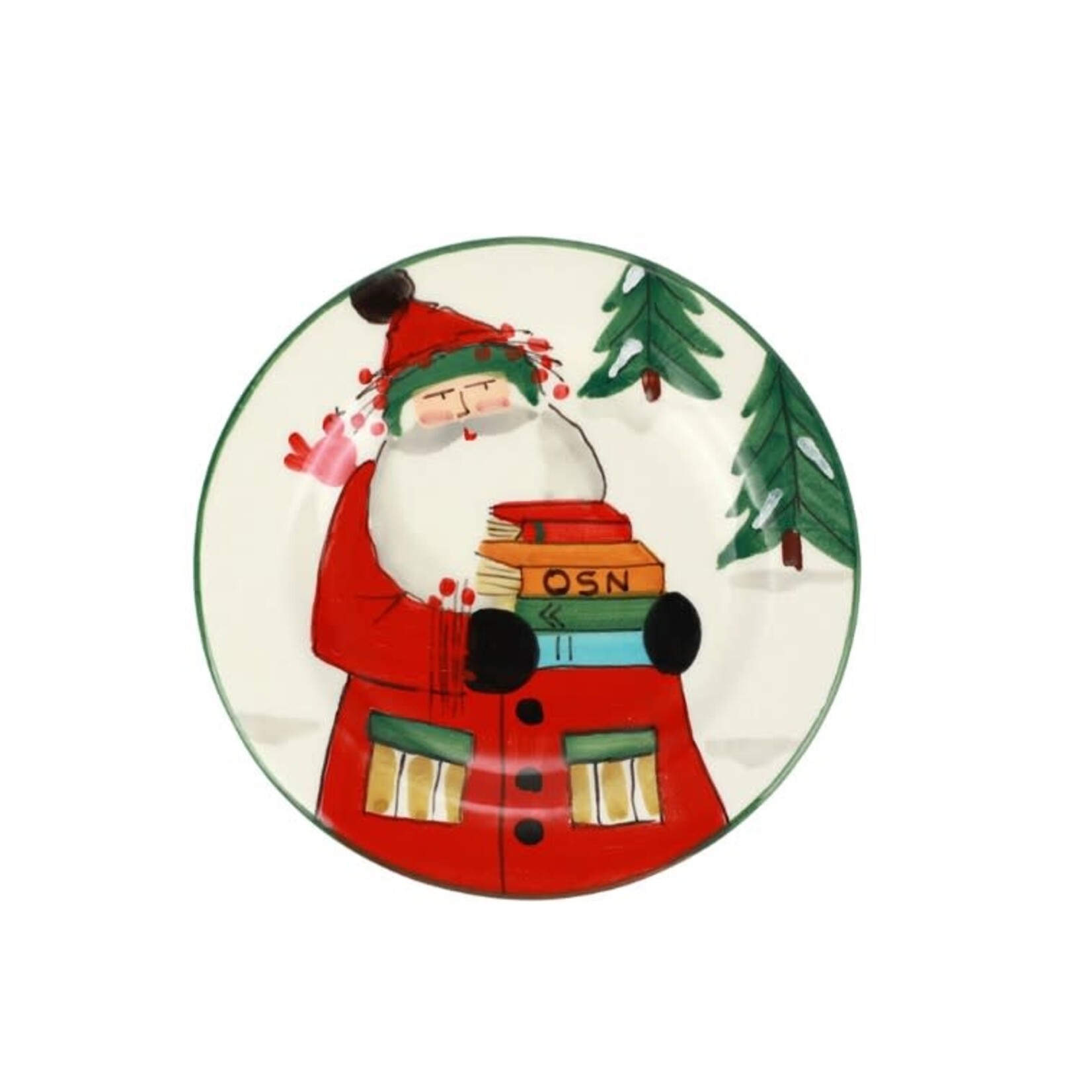 Vietri Old St. Nick 2021 Limited Edition Salad Plate