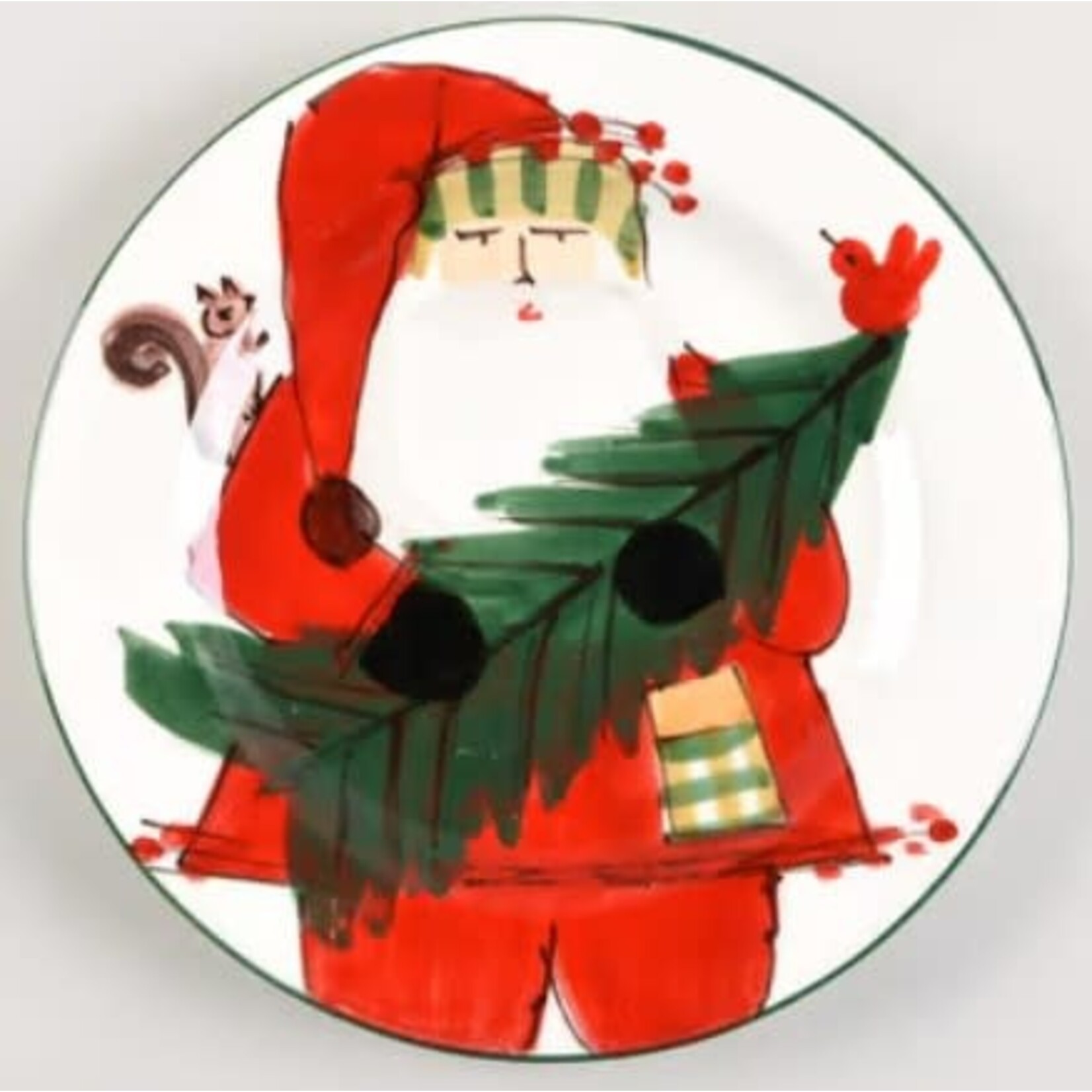Vietri Old St. Nick 2017 Limited Edition Salad Plate