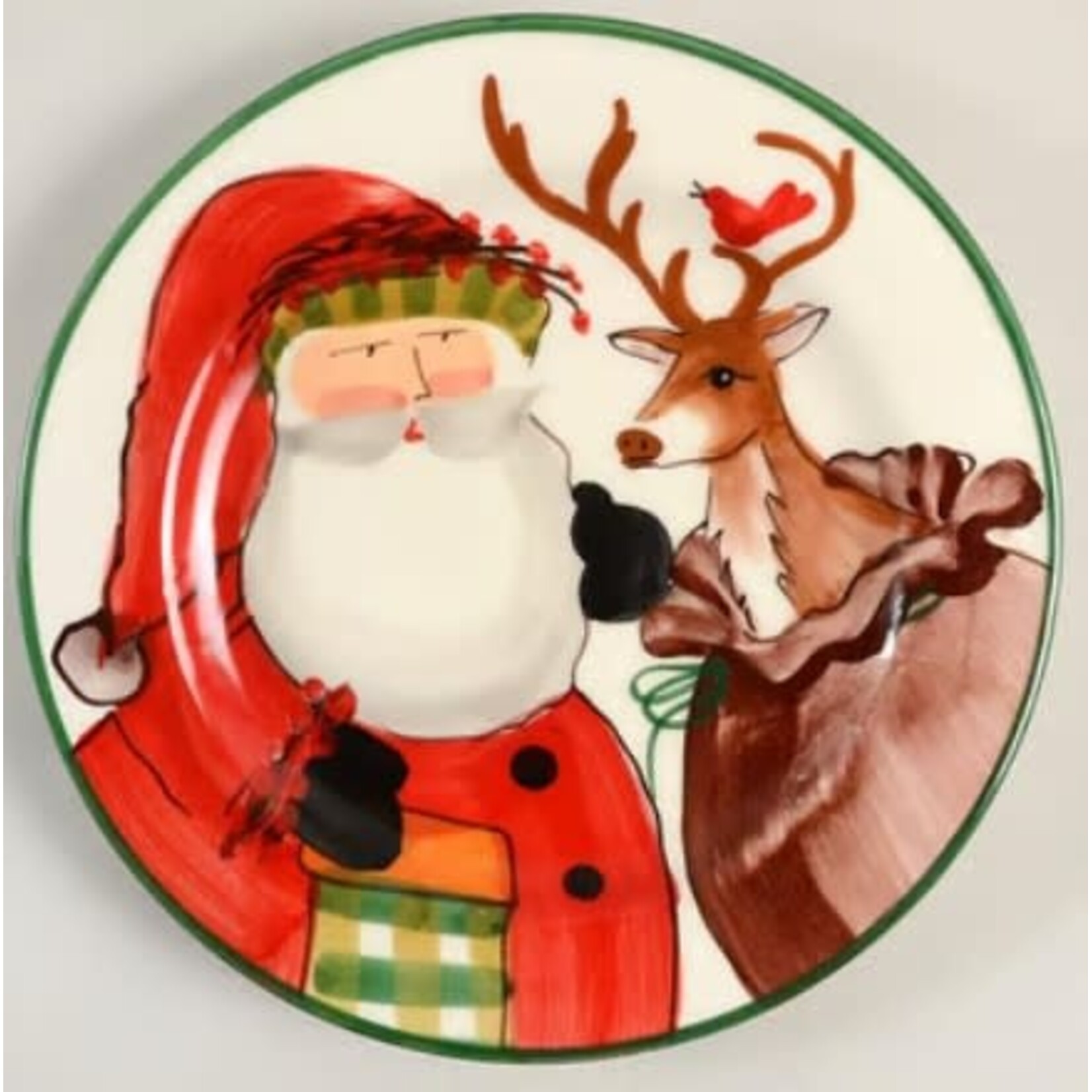 Vietri Old St. Nick 2019 Limited Edition Salad Plate