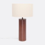 Made Goods Hans Tobacco Full Grain Leather Table Lamp