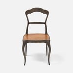 Made Goods Ithaca Rustic Bronze Metal Natural Teak Dining Chair