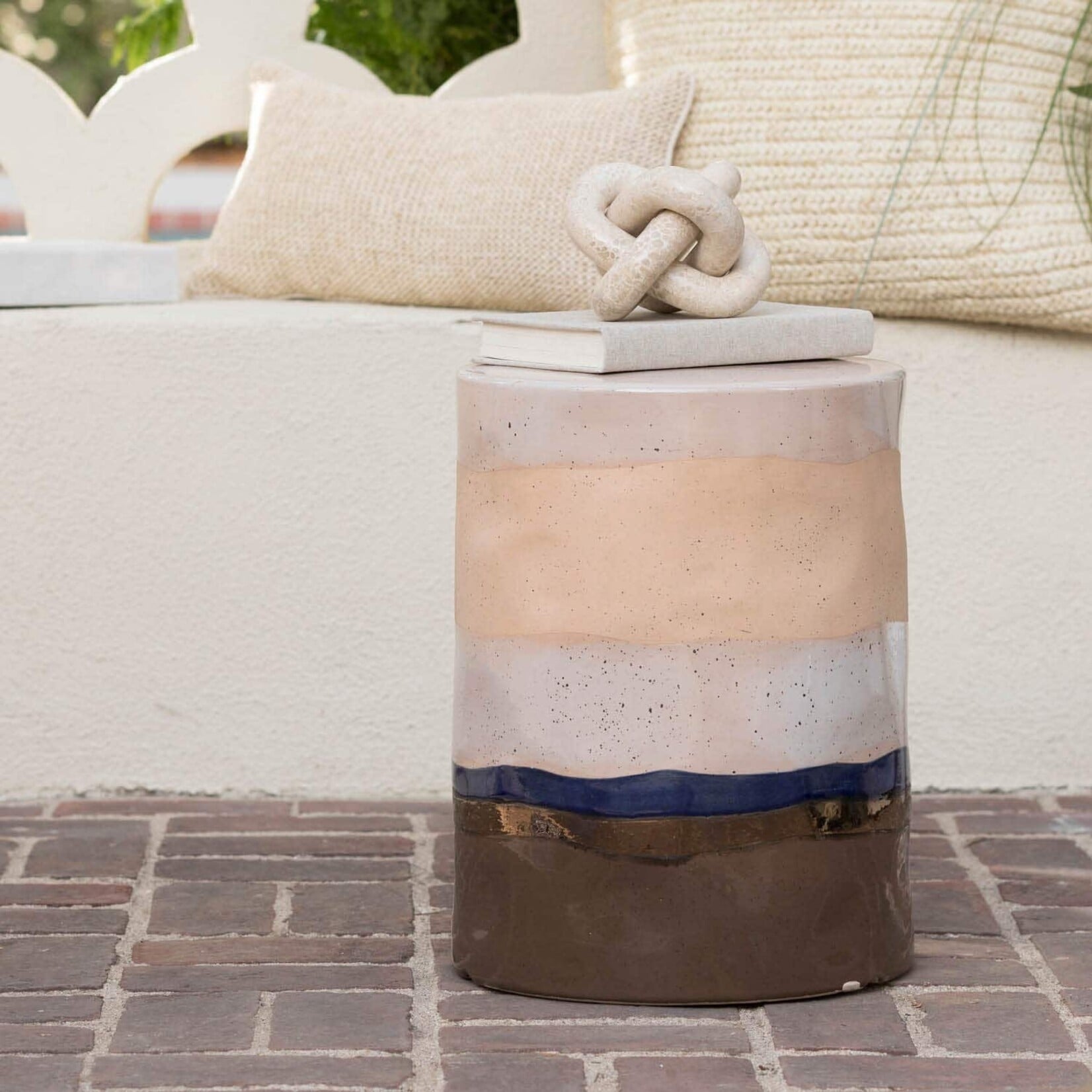 Made Goods Orla Warm Mis Outdoor Ceramic Stool