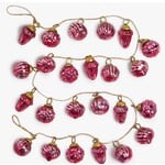 Texxture Carouge Red & Gold Glass Ornament Garland