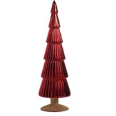 Zodax Alpine Glass Tree Gold Glitter Base - Designer's Studio