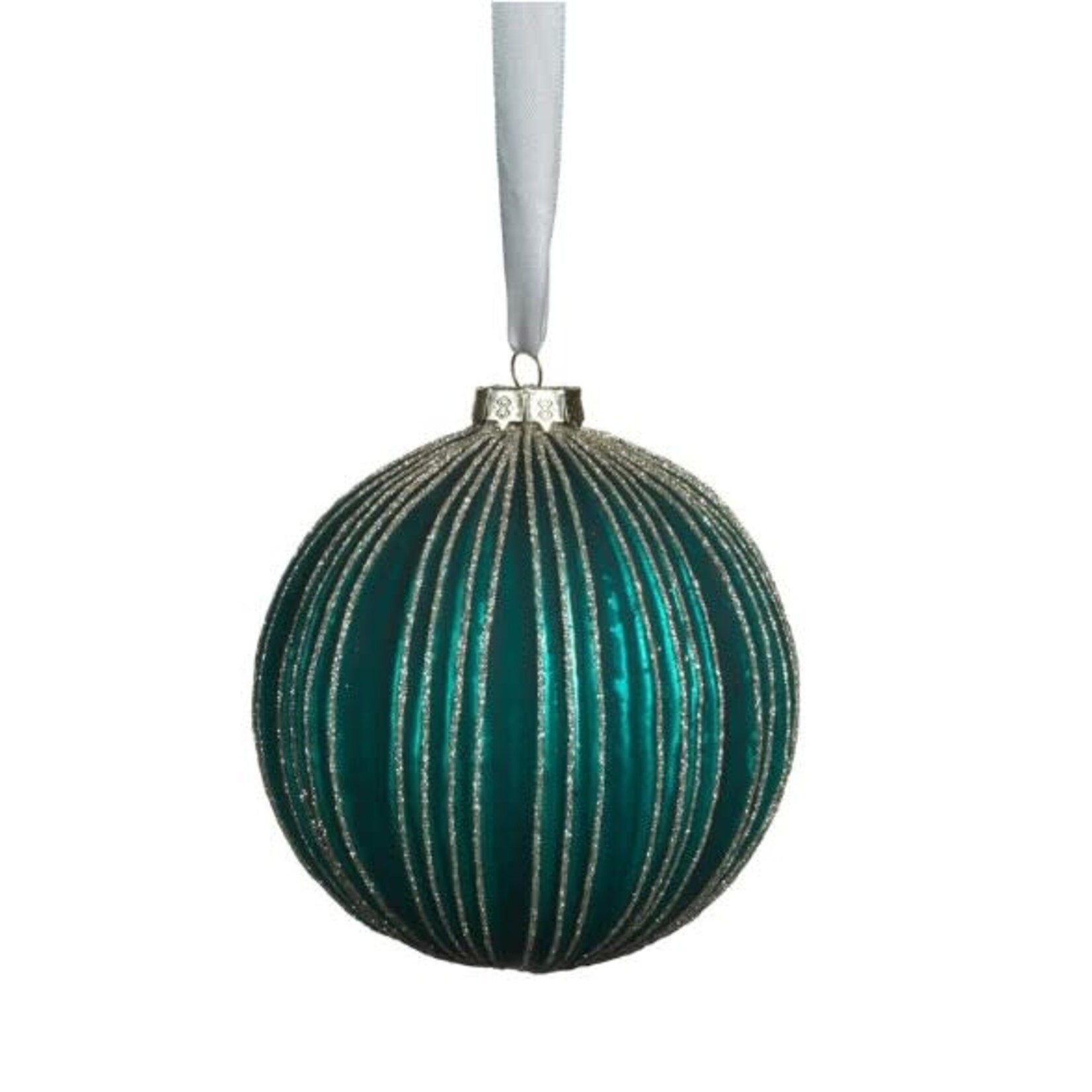 Zodax Vintage Blue Glass Ball Ornament