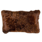 Gabby Alpaca Copper Throw Pillow with Feather Insert 14x24
