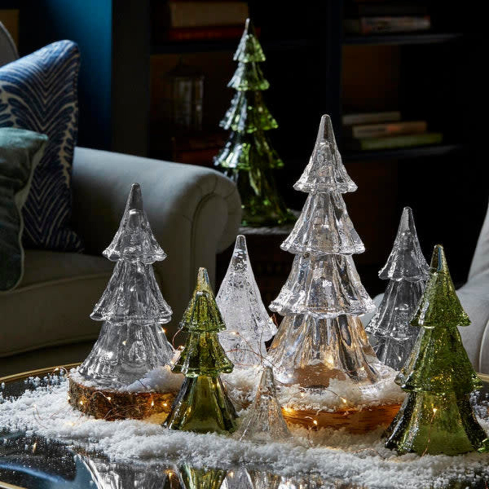 Juliska Berry & Thread 16" Tree Set of 5  Piece Evergreen