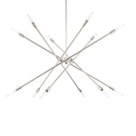 Capital Lighting Kris 12 Light Chandelier in Polished Nickel