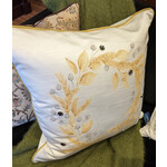 Eastern Accents Metallic Wreath Pillow