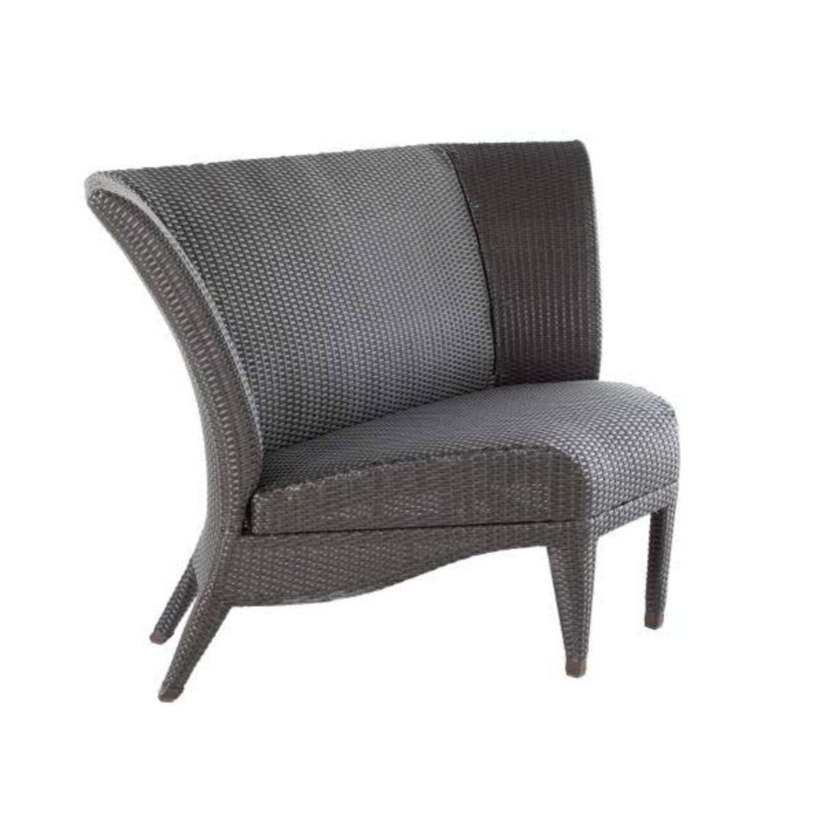 Summer Classics Athena Black Walnut Outdoor Sectional Corner Chair