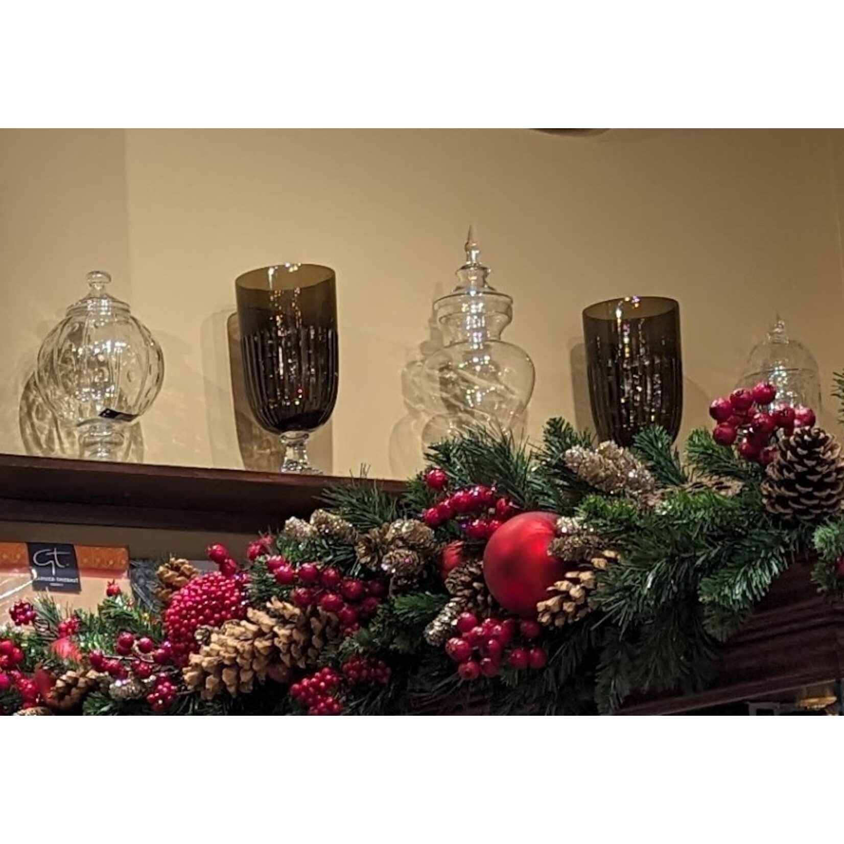 Wildwood Smoked Fluted Glass Hurricane