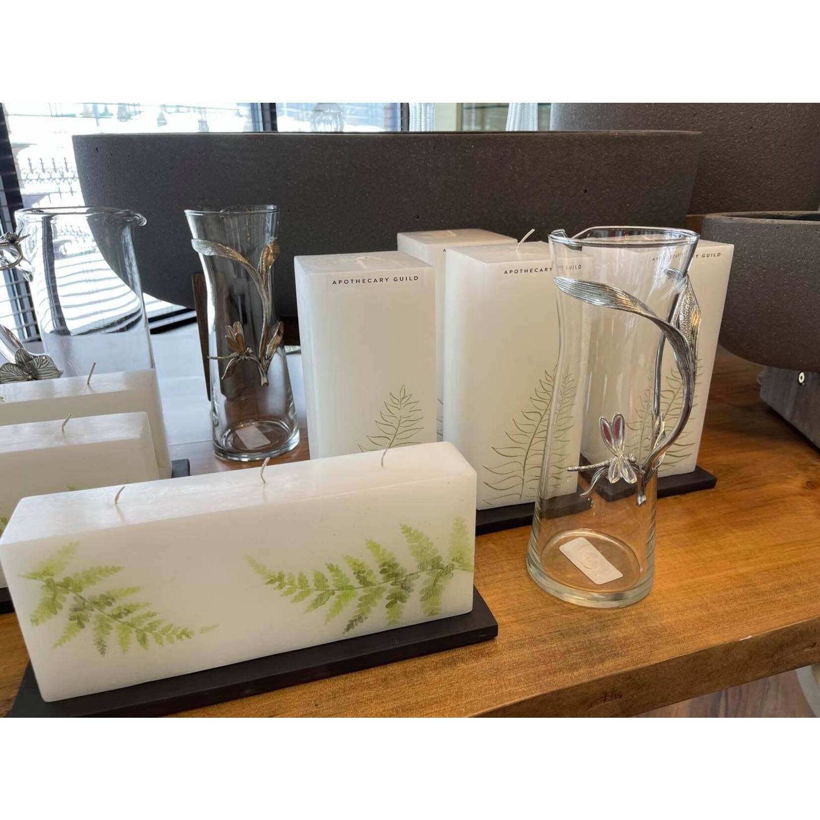 Zodax Fern Leaf Candle Three Wick