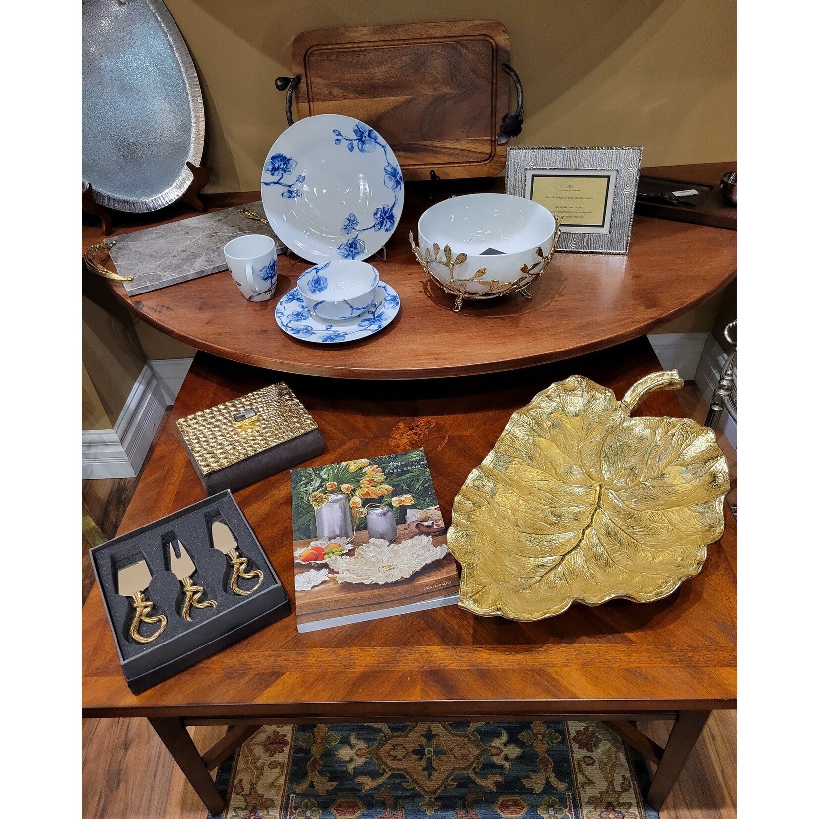Michael Aram New Leaves Elephant Ear Large Serving Bowl