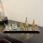 Zodax Antique Steel & Brass Tray Large