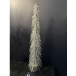Two's Company Silver Glitter Bottle Brush Tree