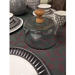 etuHOME Demijohn Clear Glass Cheese Cover Dome