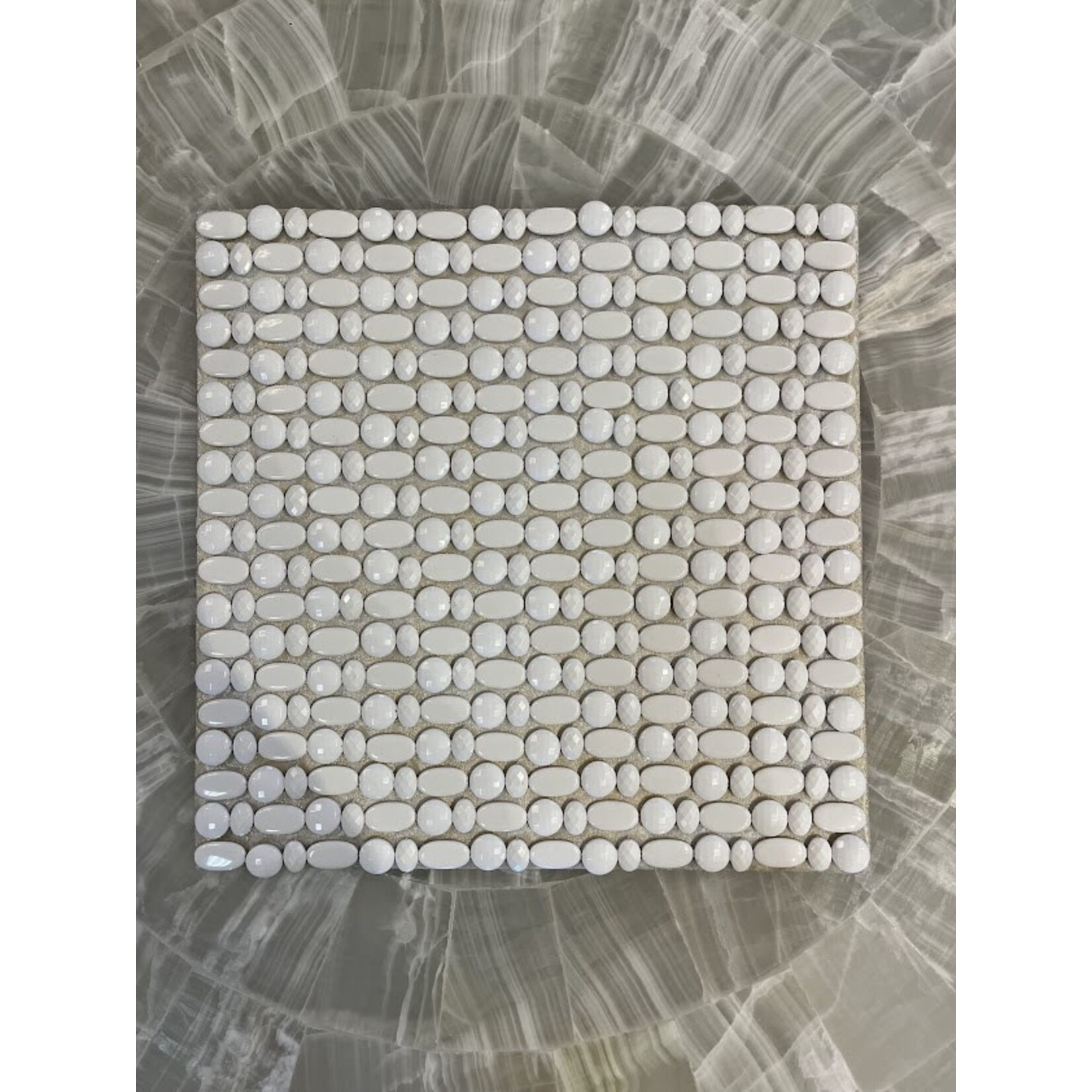 Kim Seybert Mod Stone White Placemat