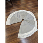 Nicky's Notions Double Gray Small Round Tree Skirt Reversible