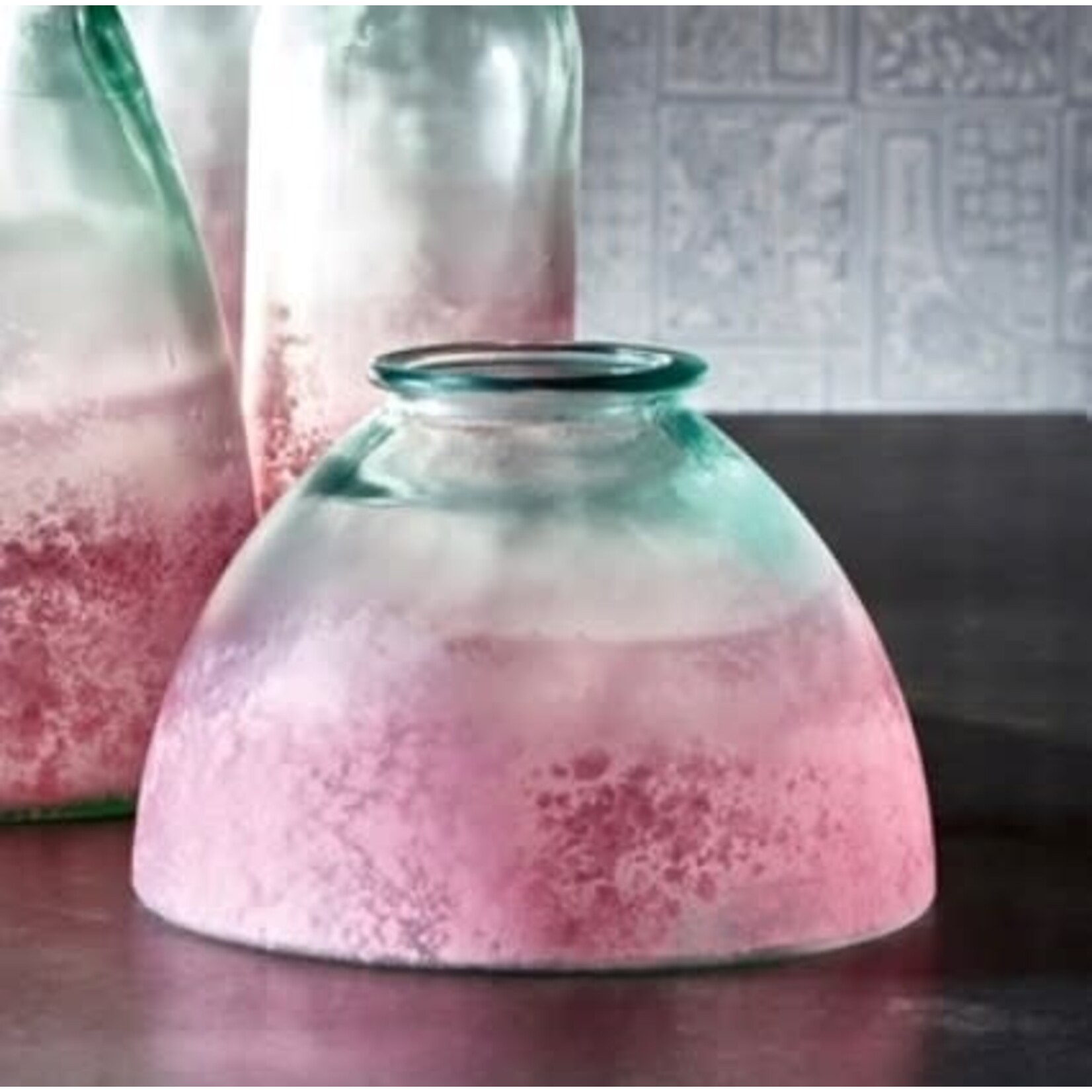 Napa Home and Garden Aris Vase Pink Ombre 7.75"