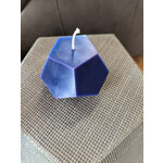 Greentree Home Dodecahedron Cobalt Candle