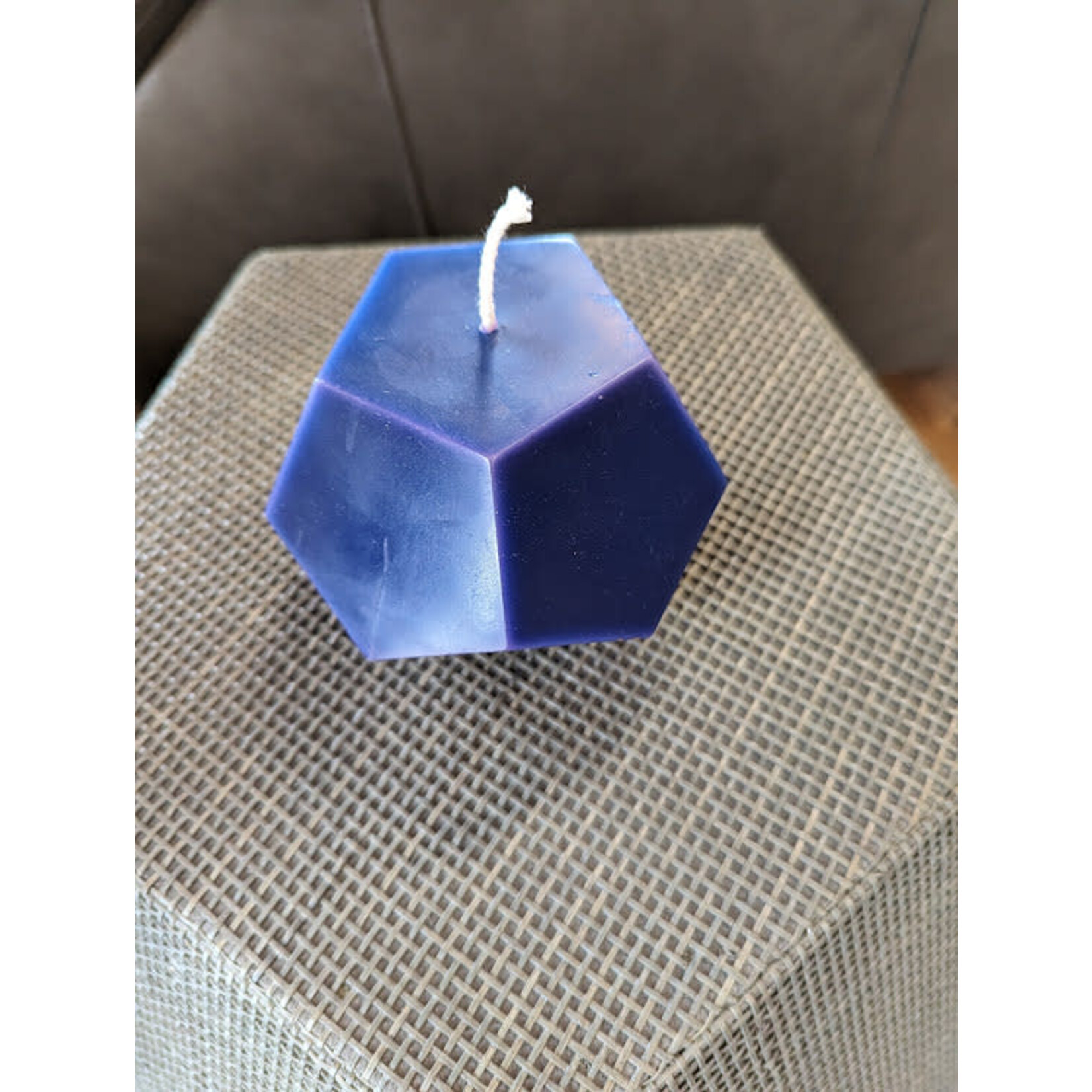 Greentree Home Dodecahedron Cobalt Candle