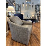 Our House Designs Bayswater Swivel Chair Textured Steel Leather