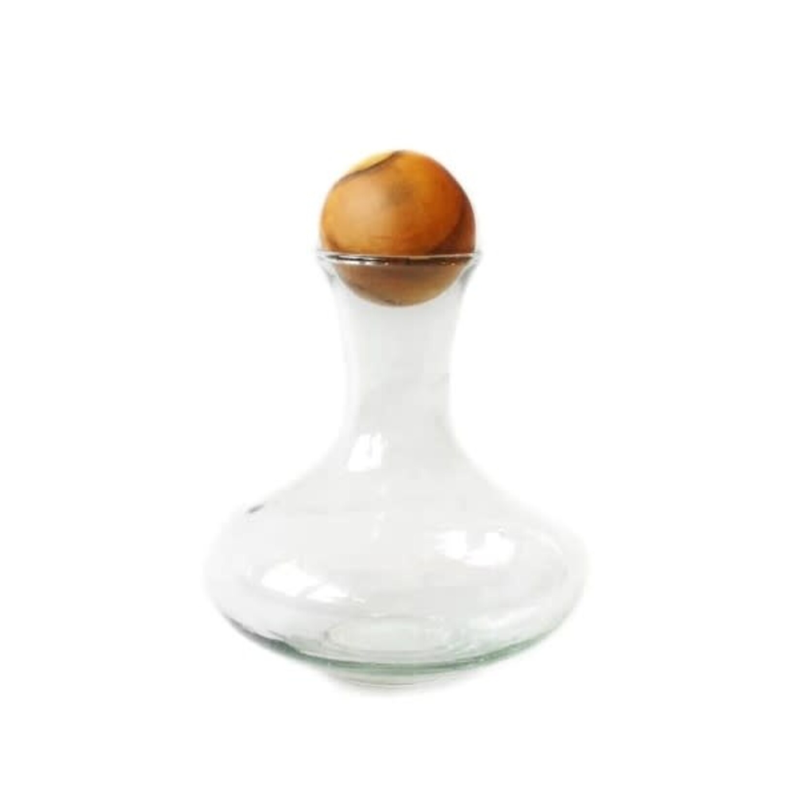 Sobremesa Roly Poly Carafe Hand Blown with Stopper Small Decanter