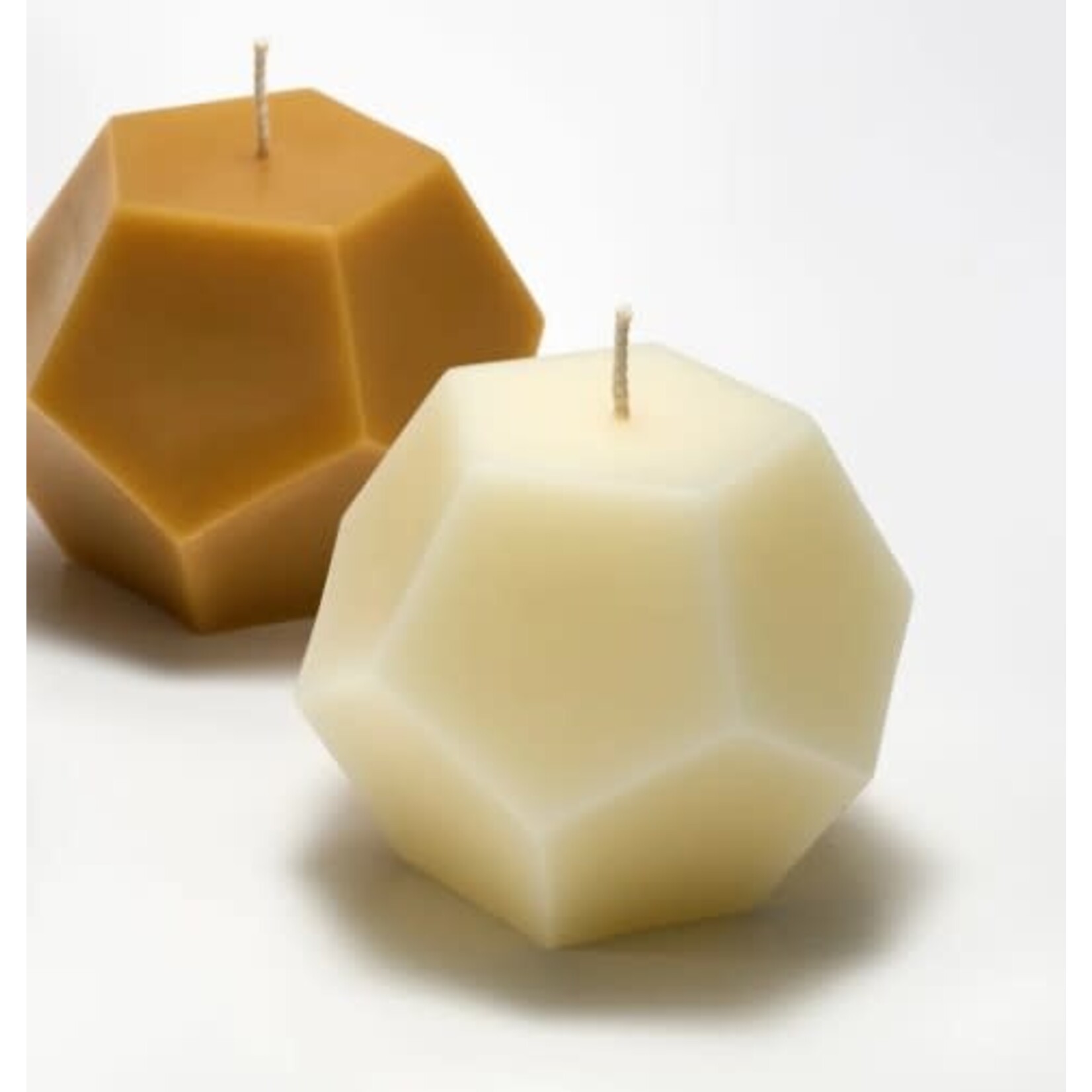 Greentree Home Dodecahedron Cream Candle