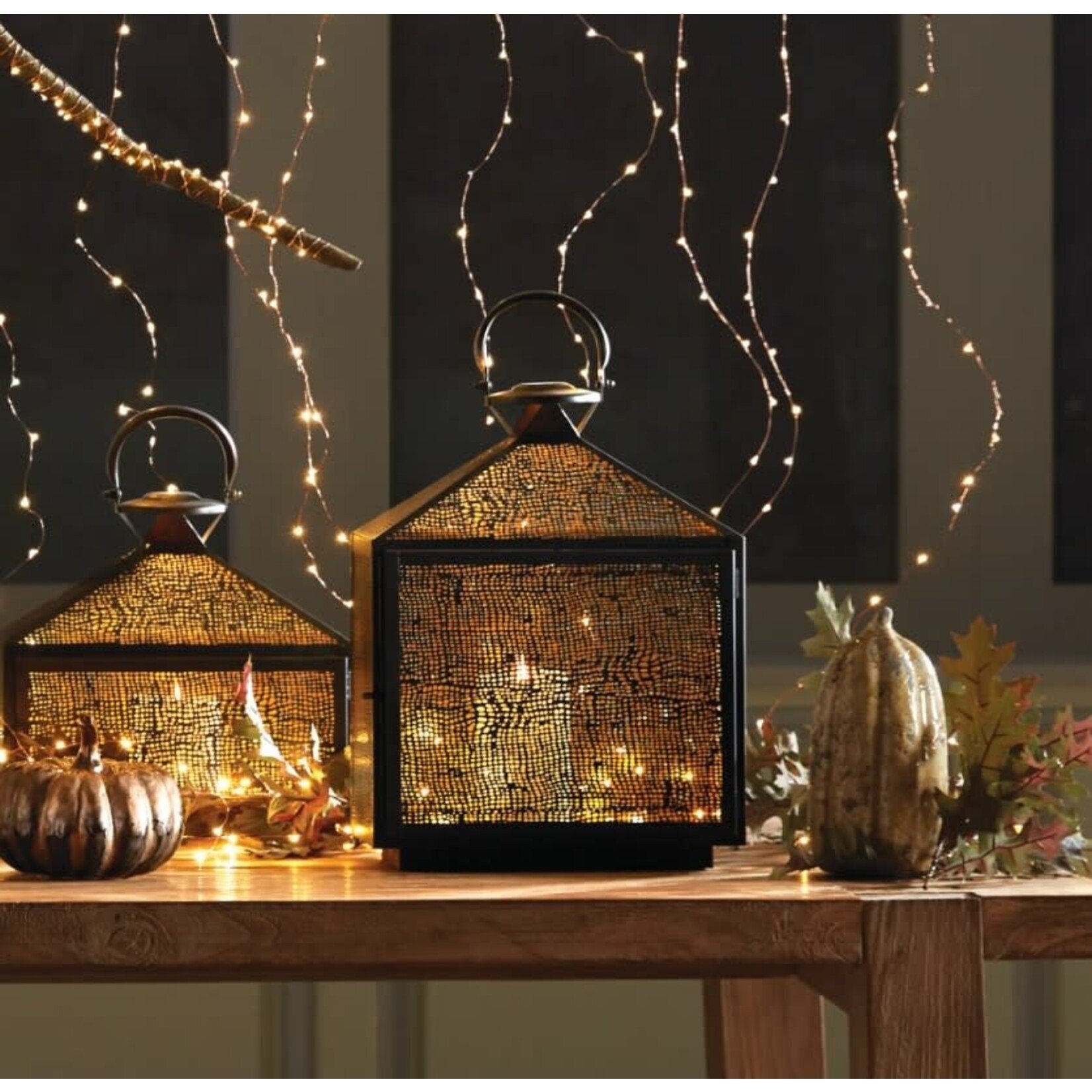 Napa Home and Garden Amhurst Golden Brass Candleholder Lantern - Medium