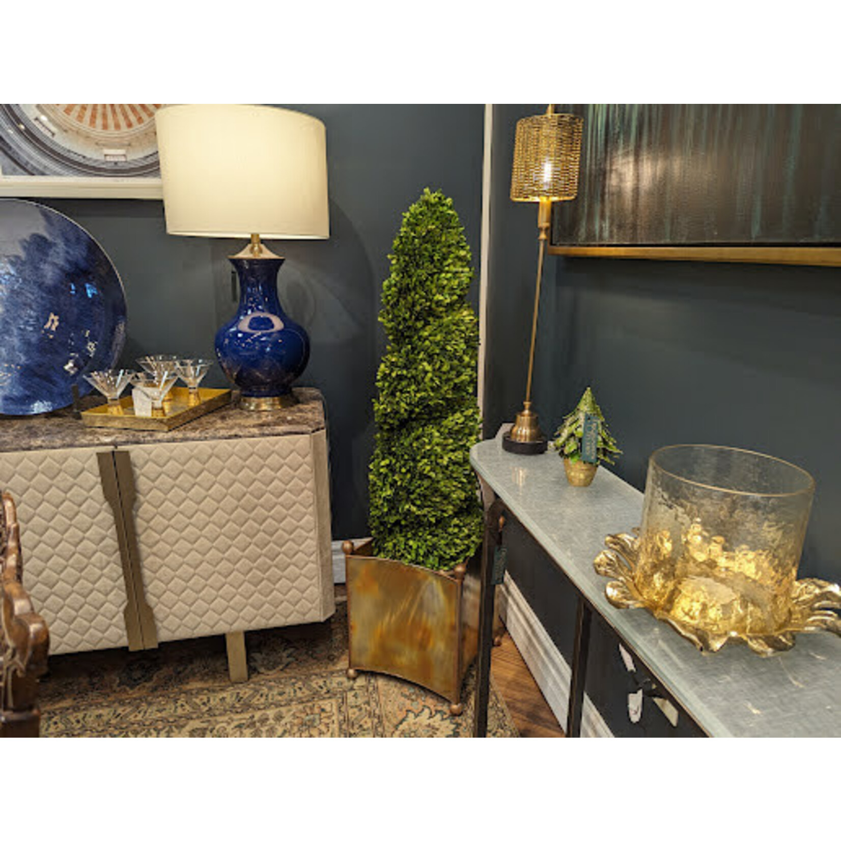 H Potter Santa Rosa Indoor/Outdoor Copper Planter