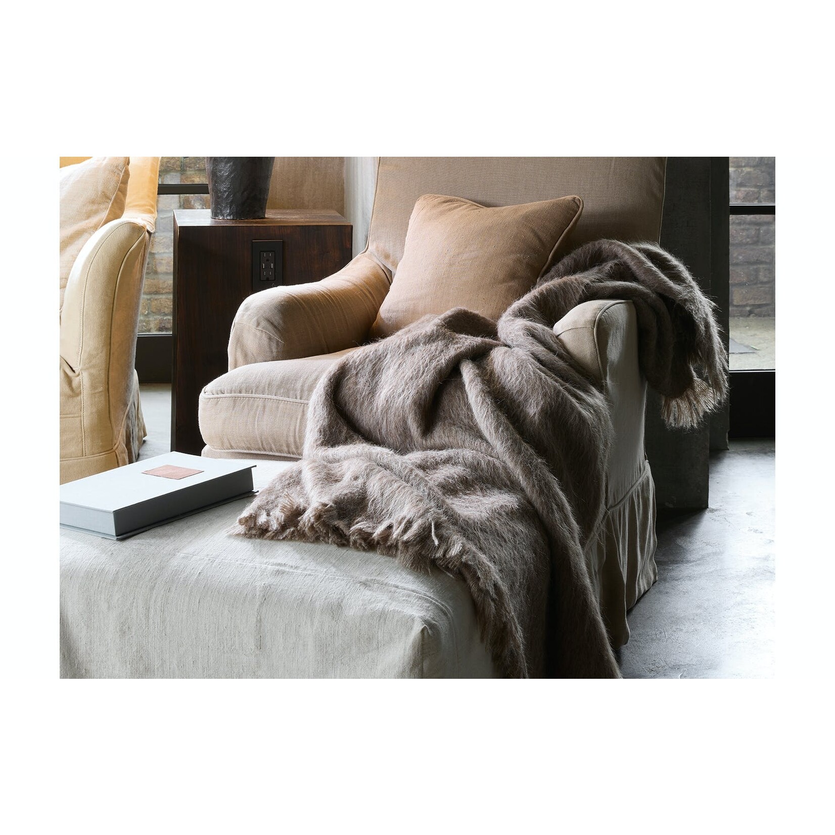 Matouk Bruno Alpaca & Merino Wool Throw Blanket
