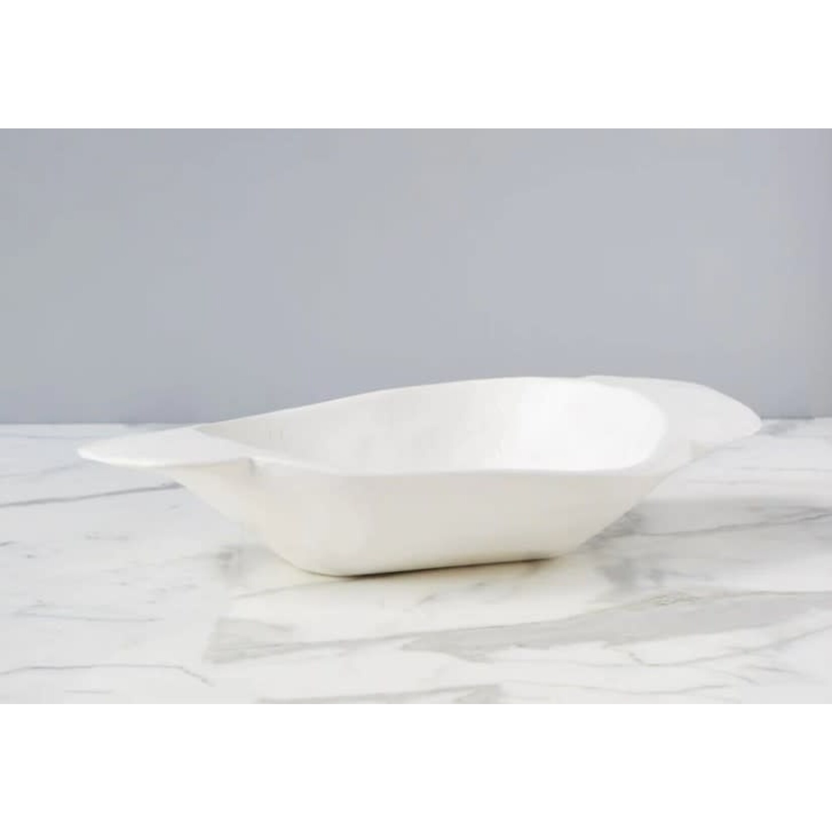 etuHOME Vintage White Dough Bowl Small