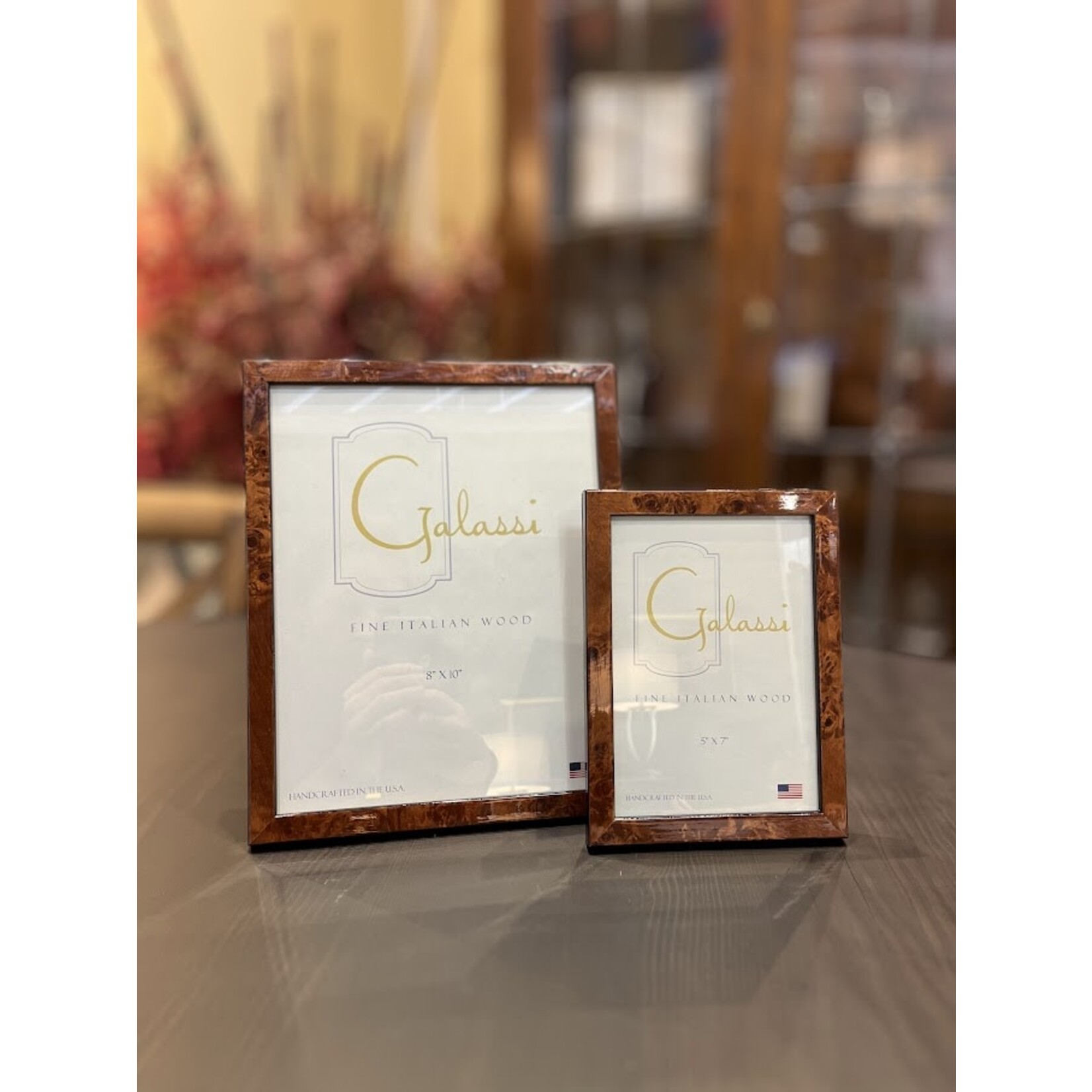 F.G. Galassi Chestnut Burl Frame 8x10