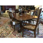 Maitland Smith Dining Table with Mahogany Marquetry Veneer Top