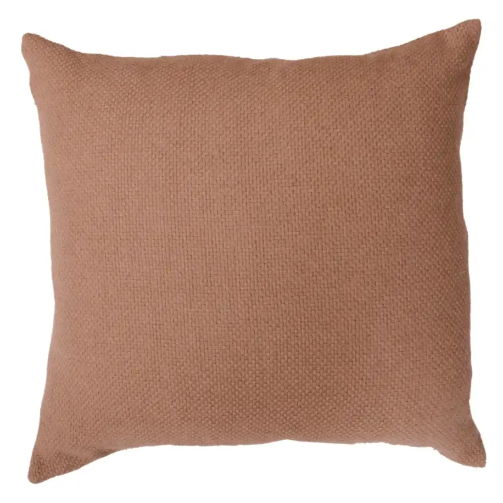 Fibre by Auskin Basketweave Camel Hair Pillow - Carmel