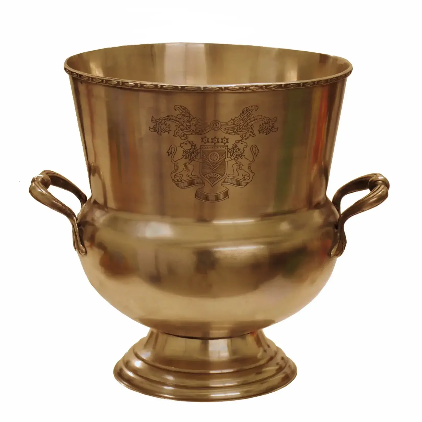 Winward Home Bass Crest Handled Container 12.25"