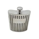 Corbell Silver Ribbed Design Flask 6oz