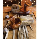 Rocky Mountain Rustic Hand Carved Reclaimed Cedar Wood Duck Fence Post